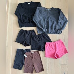 Aritzia Sweatshirts & shorts bundle